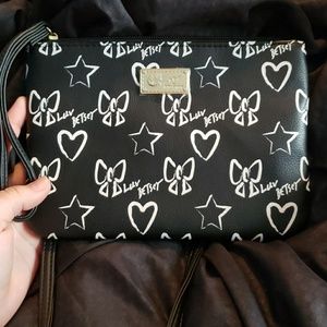 NEW w/o tags betsey wristlet and over the shoulder
